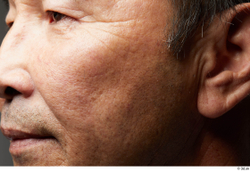 Eye Face Cheek Ear Hair Skin Man Asian Slim Wrinkles Studio photo references